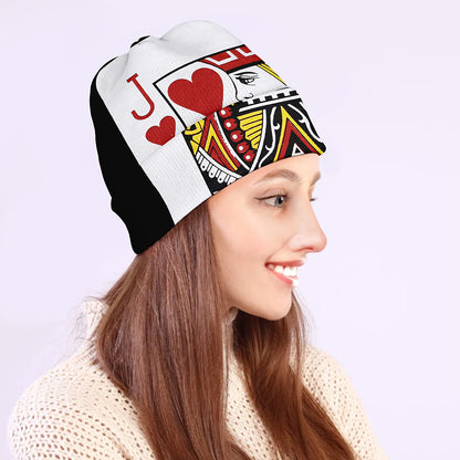 Jack Of Hearts Playing Card Print Beanie