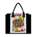 Jack Of Hearts Playing Card Print Canvas Tote Bag