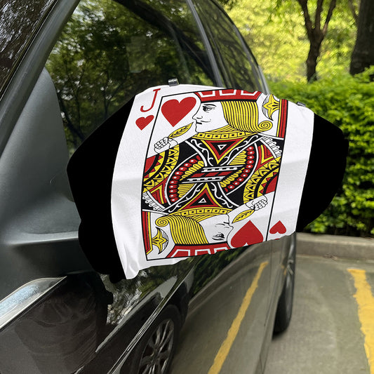 Jack Of Hearts Playing Card Print Car Side Mirror Covers