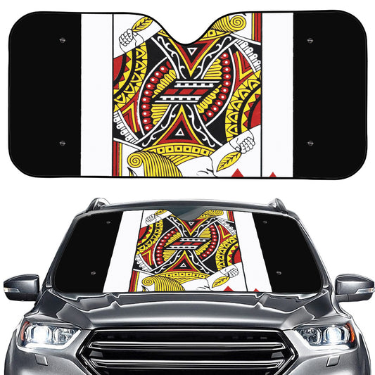 Jack Of Hearts Playing Card Print Car Windshield Sun Shade