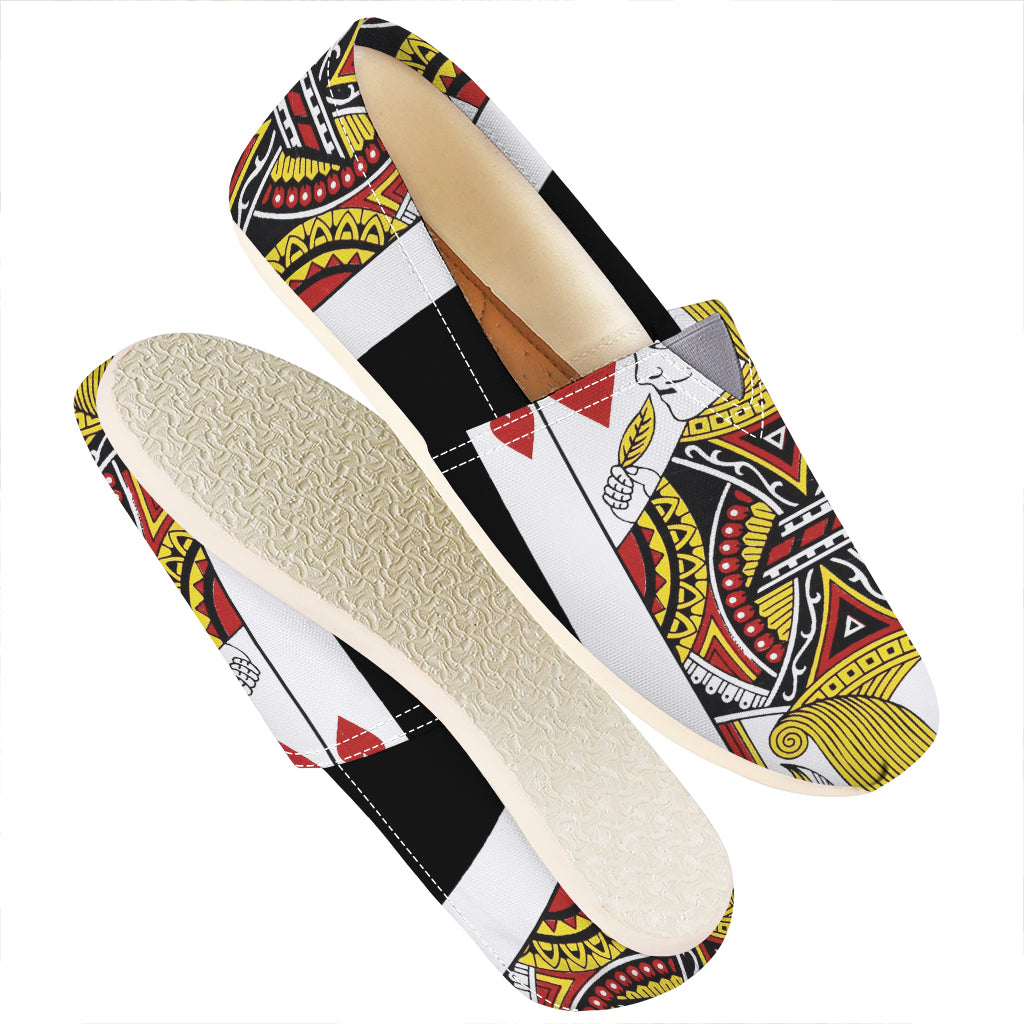 Jack Of Hearts Playing Card Print Casual Shoes