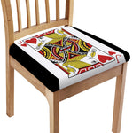 Jack Of Hearts Playing Card Print Chair Cushion Cover