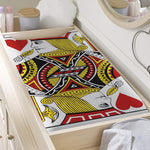 Jack Of Hearts Playing Card Print Changing Pad Cover