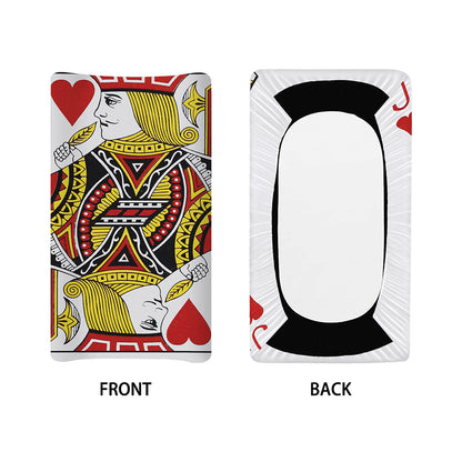 Jack Of Hearts Playing Card Print Changing Pad Cover