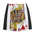 Jack Of Hearts Playing Card Print Cotton Shorts