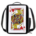Jack Of Hearts Playing Card Print Crossbody Lunch Bag