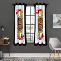 Jack Of Hearts Playing Card Print Grommet Curtain Panels