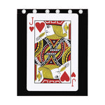 Jack Of Hearts Playing Card Print Curtain