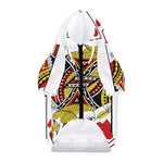 Jack Of Hearts Playing Card Print Dog Zip Up Hoodie