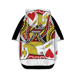 Jack Of Hearts Playing Card Print Dog Zip Up Hoodie