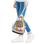Jack Of Hearts Playing Card Print Drawstring Bag