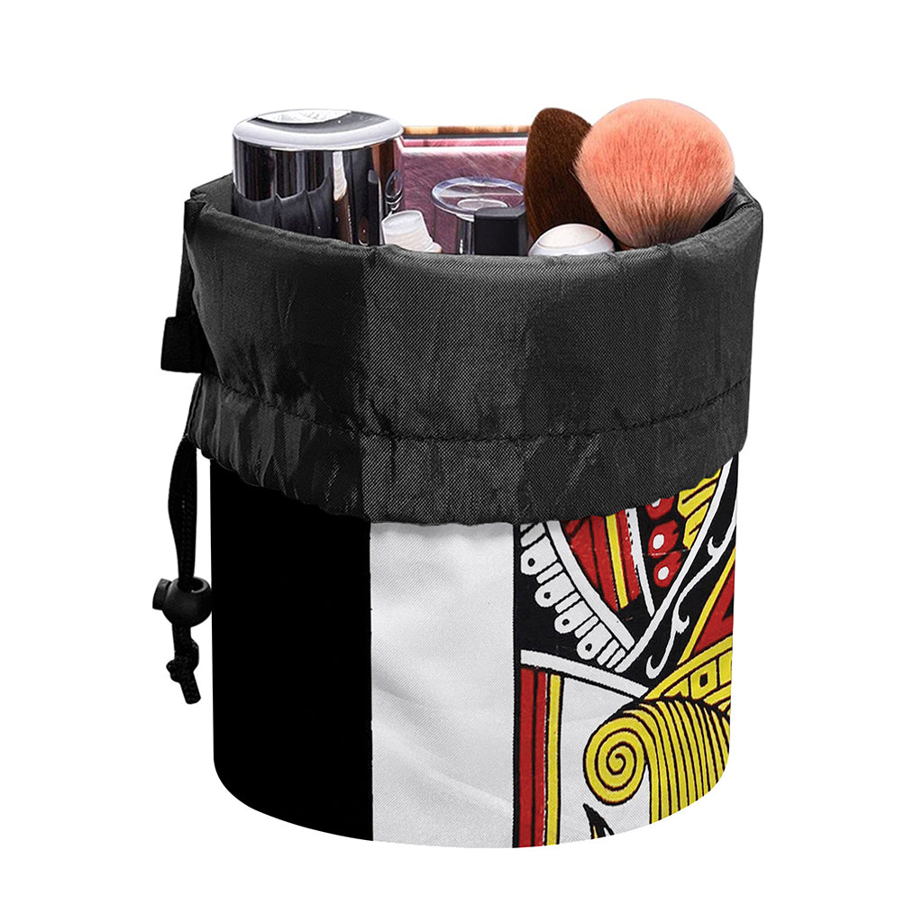 Jack Of Hearts Playing Card Print Drawstring Makeup Bag