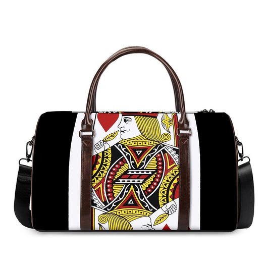 Jack Of Hearts Playing Card Print Duffle Bag