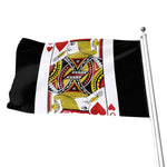 Jack Of Hearts Playing Card Print Flag