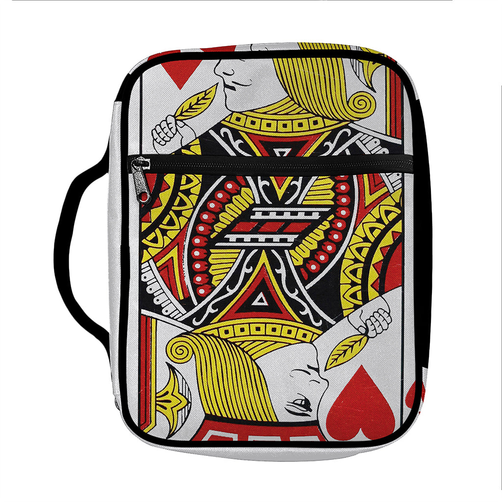 Jack Of Hearts Playing Card Print Front Pocket Bible Bag