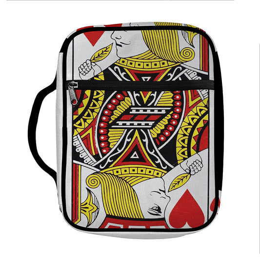 Jack Of Hearts Playing Card Print Front Pocket Bible Bag