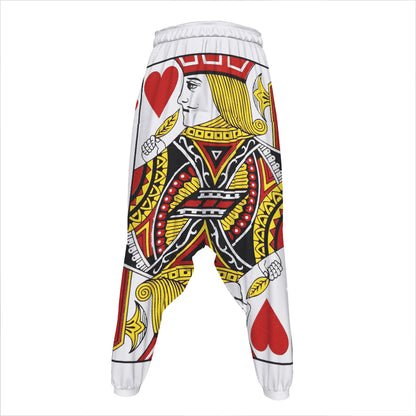 Jack Of Hearts Playing Card Print Hammer Pants