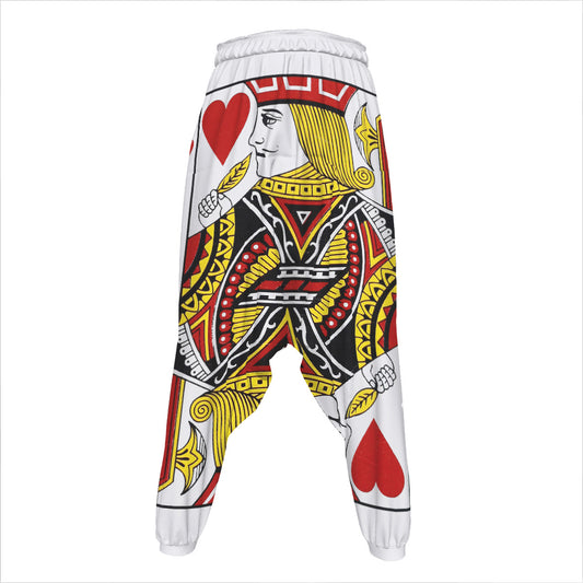 Jack Of Hearts Playing Card Print Hammer Pants