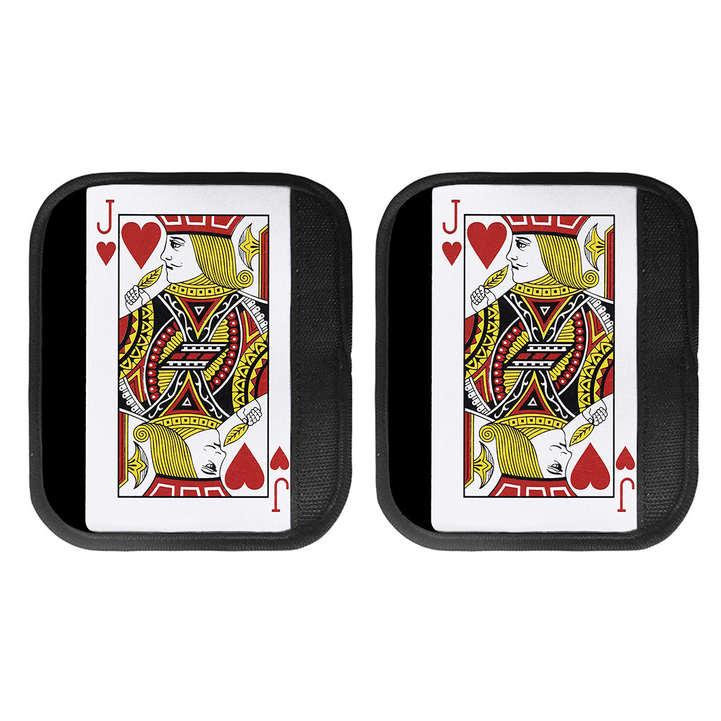 Jack Of Hearts Playing Card Print Handle Covers