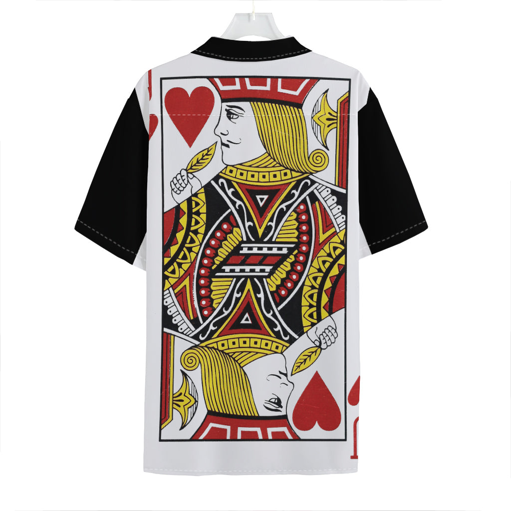 Jack Of Hearts Playing Card Print Hawaiian Shirt