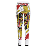 Jack Of Hearts Playing Card Print High-Waisted Pocket Leggings