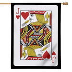 Jack Of Hearts Playing Card Print House Flag