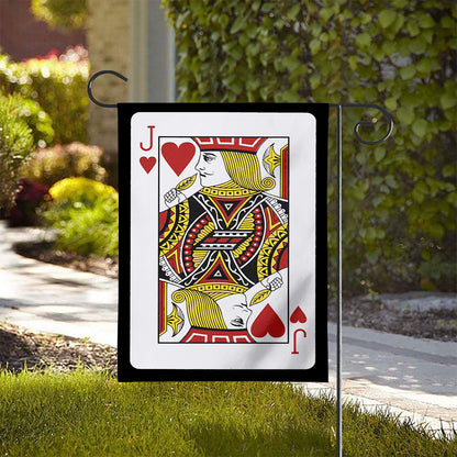 Jack Of Hearts Playing Card Print House Flag