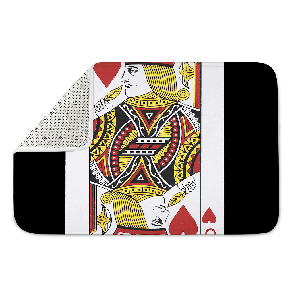 Jack Of Hearts Playing Card Print Indoor Door Mat