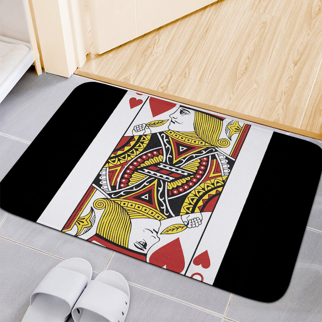 Jack Of Hearts Playing Card Print Indoor Door Mat