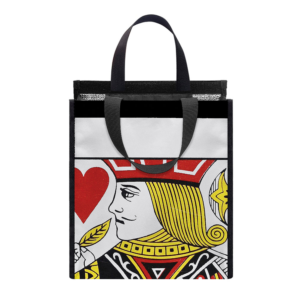 Jack Of Hearts Playing Card Print Insulated Lunch Tote