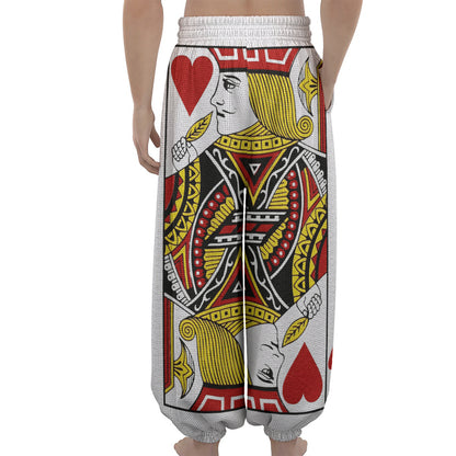 Jack Of Hearts Playing Card Print Lantern Pants