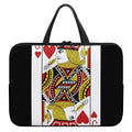 Jack Of Hearts Playing Card Print Laptop Sleeve With Handle