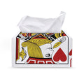 Jack Of Hearts Playing Card Print Leather Tissue Box Cover
