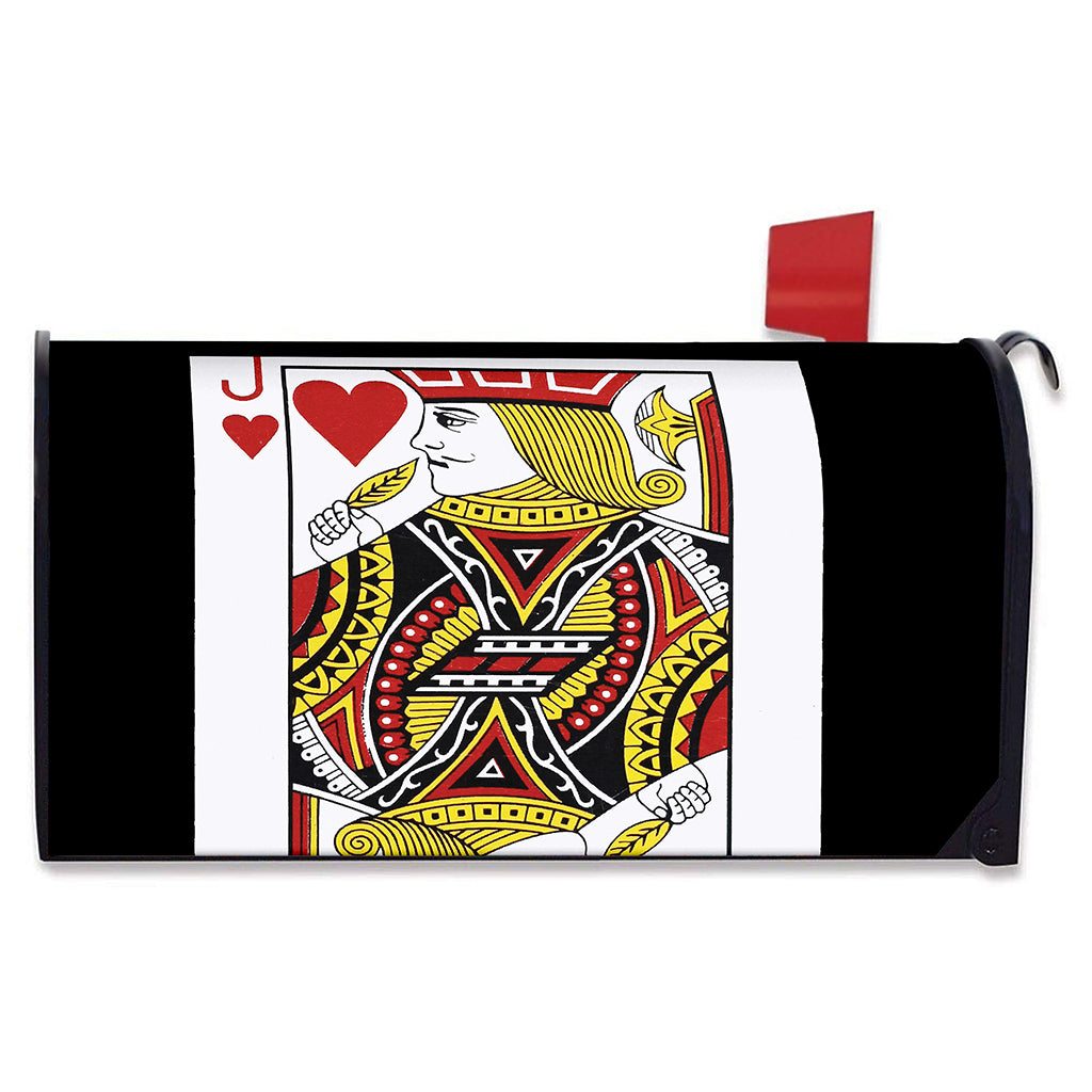 Jack Of Hearts Playing Card Print Mailbox Cover