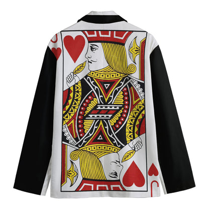 Jack Of Hearts Playing Card Print Men's Blazer