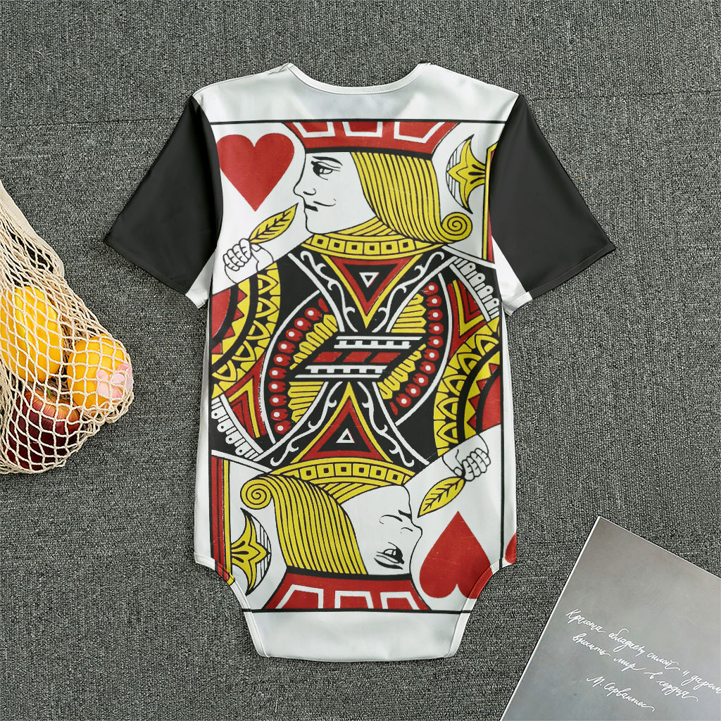 Jack Of Hearts Playing Card Print Men's Bodysuit