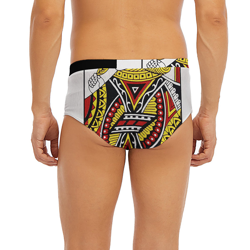 Jack Of Hearts Playing Card Print Men's Briefs