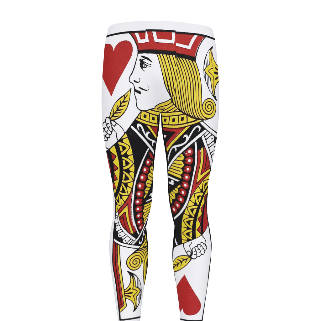 Jack Of Hearts Playing Card Print Men's leggings
