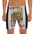 Jack Of Hearts Playing Card Print Men's Long Boxer Briefs