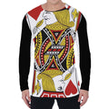 Jack Of Hearts Playing Card Print Men's Long Sleeve T-Shirt