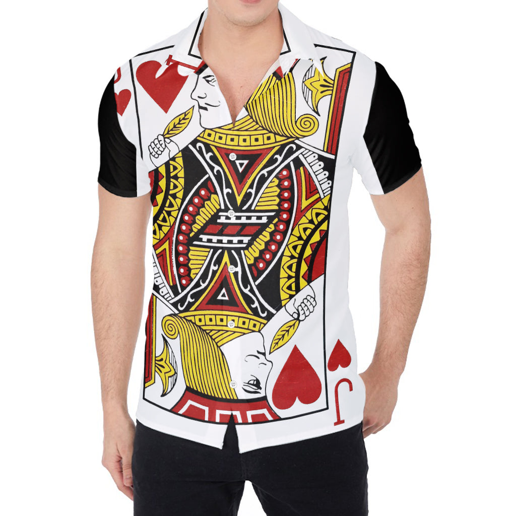 Jack Of Hearts Playing Card Print Men's Shirt