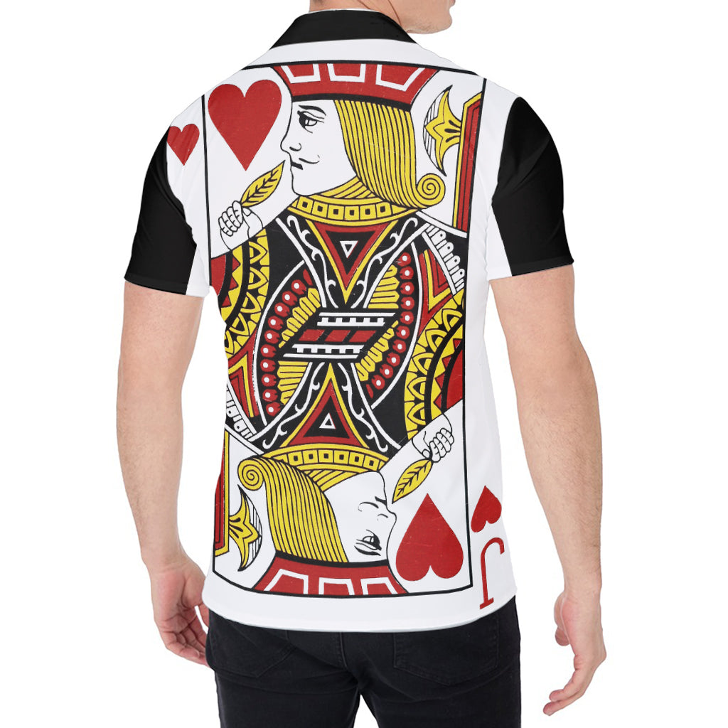 Jack Of Hearts Playing Card Print Men's Shirt