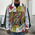 Jack Of Hearts Playing Card Print Men's Shirt Jacket