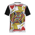 Jack Of Hearts Playing Card Print Men's Athletic T-Shirt