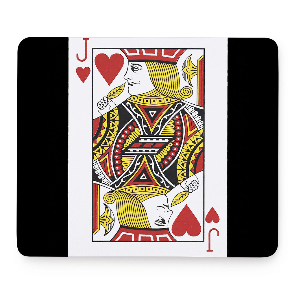 Jack Of Hearts Playing Card Print Mouse Pad