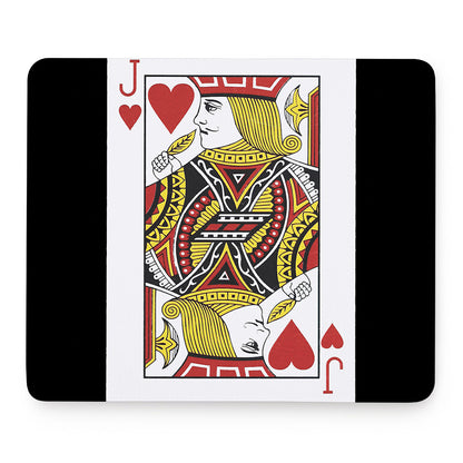 Jack Of Hearts Playing Card Print Mouse Pad