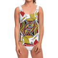 Jack Of Hearts Playing Card Print One Piece Swimsuit
