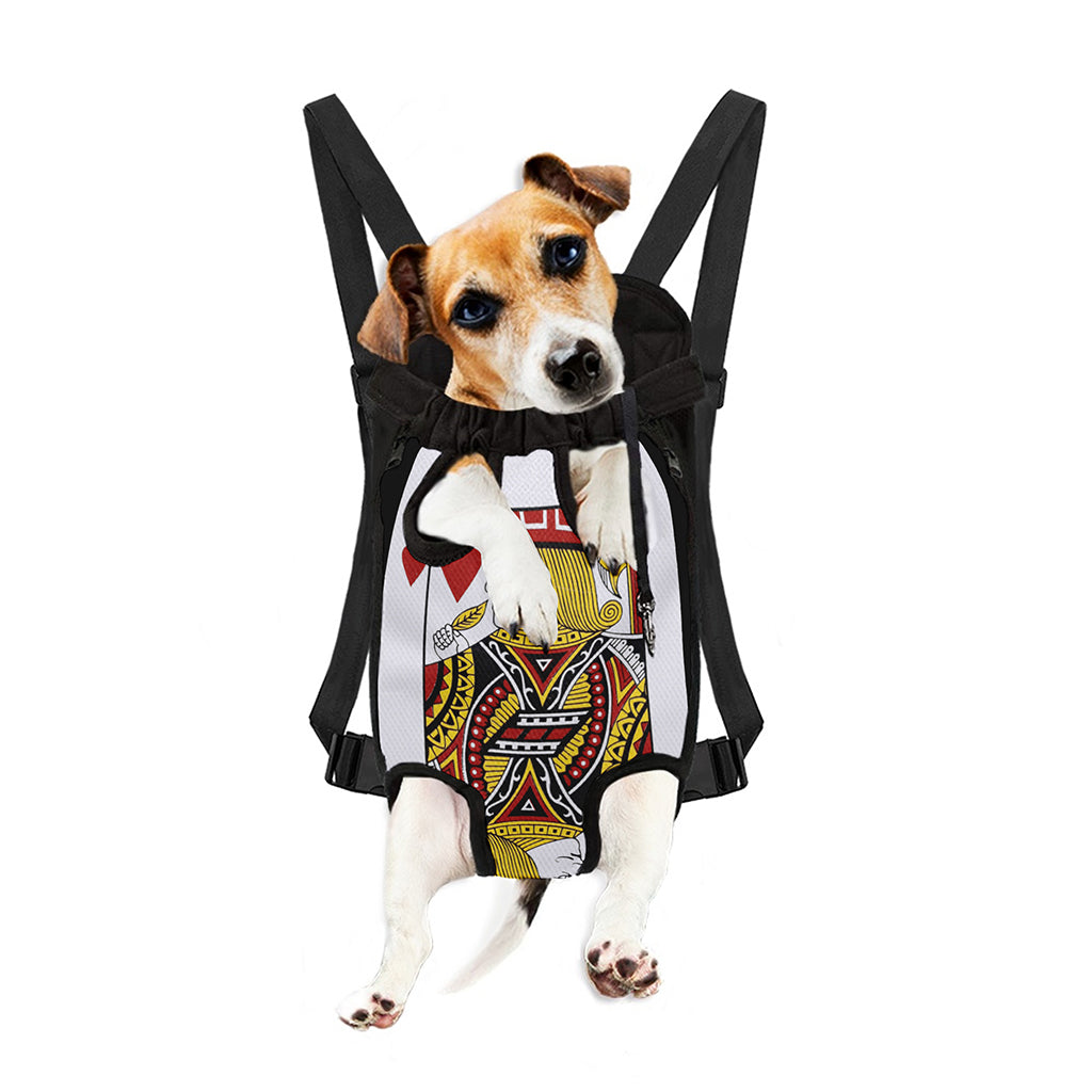 Jack Of Hearts Playing Card Print Pet Carrier Backpack