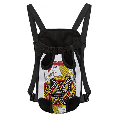 Jack Of Hearts Playing Card Print Pet Carrier Backpack