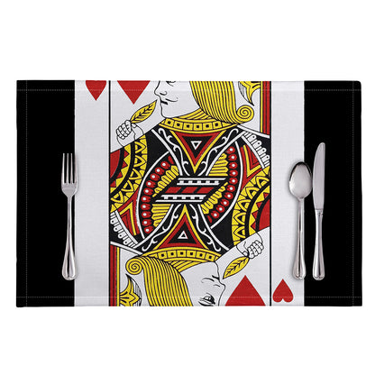 Jack Of Hearts Playing Card Print Placemat